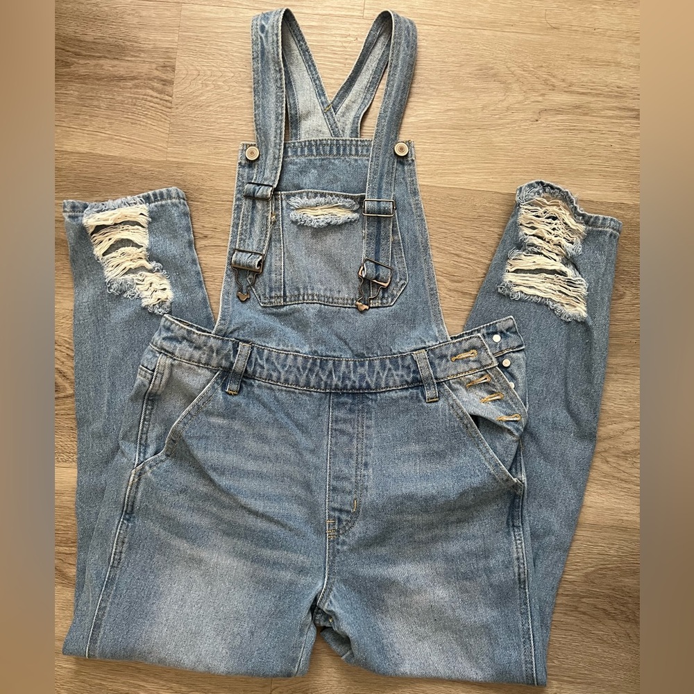 Denim Overalls.